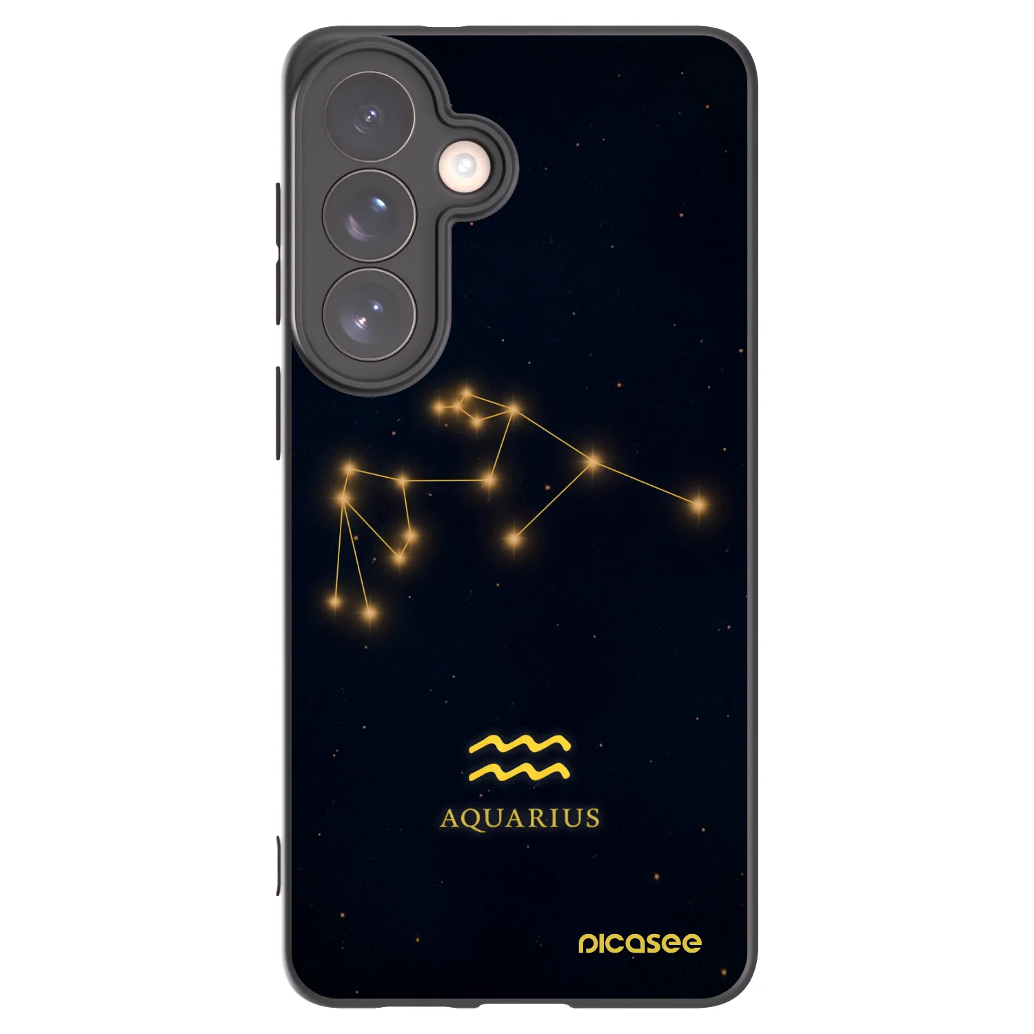 Picasee Μαύρη θήκη σιλικόνης για Samsung Galaxy S26+ - AQUARIUS