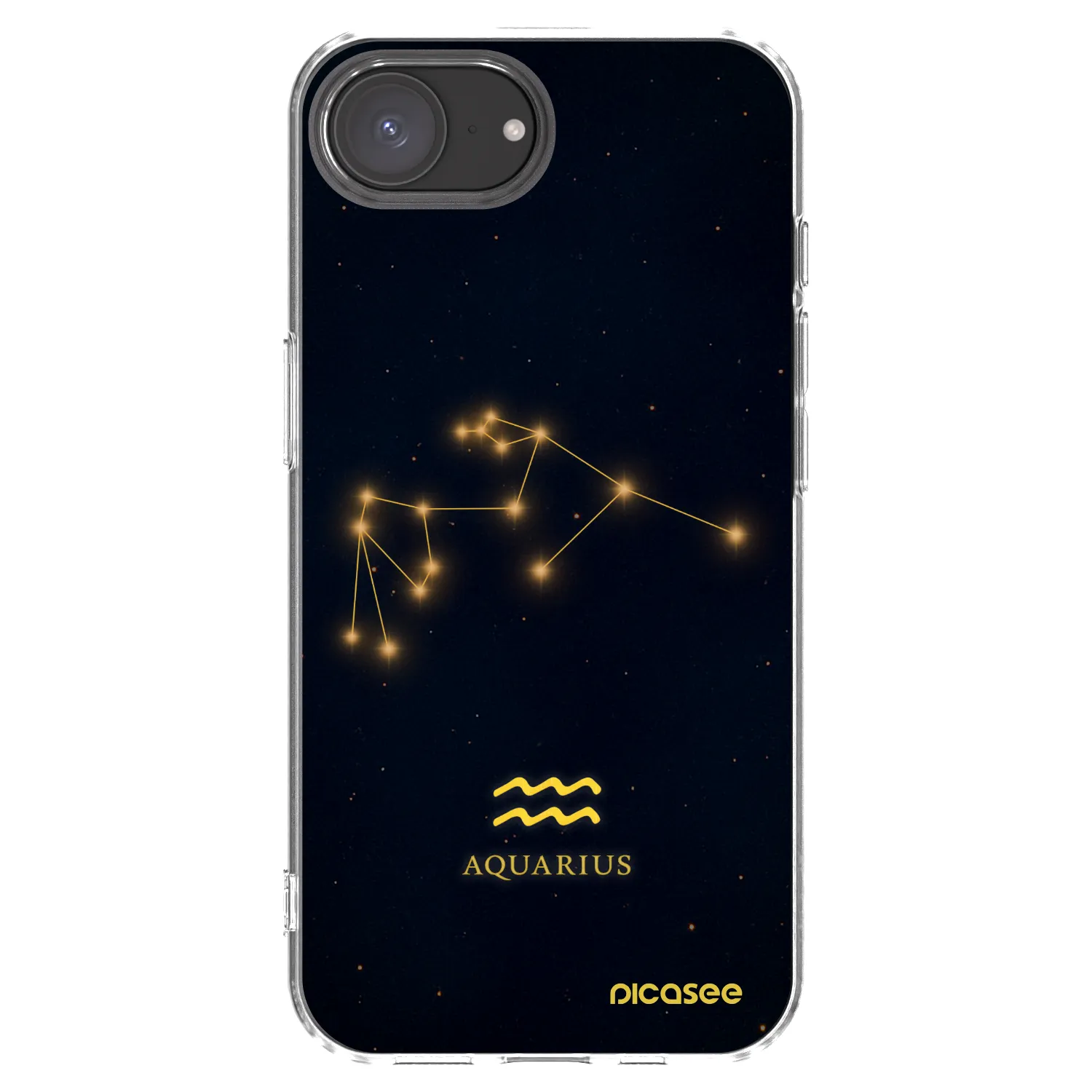 Picasee διαφανής θήκη σιλικόνης Apple iPhone 17e - AQUARIUS