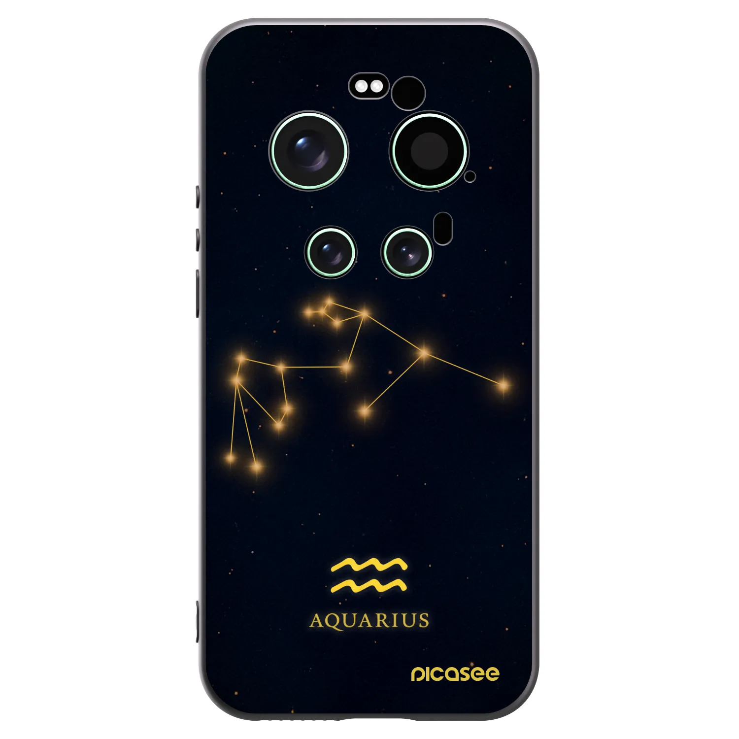 Picasee Μαύρη θήκη σιλικόνης για Xiaomi 17 Ultra - AQUARIUS