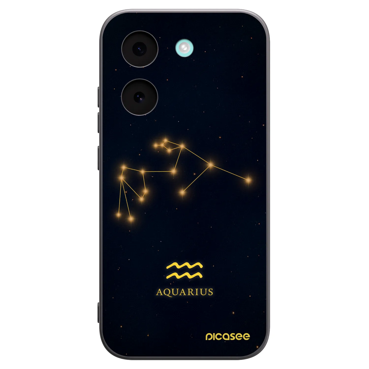 Picasee Μαύρη θήκη σιλικόνης για Xiaomi Poco X8 Pro - AQUARIUS