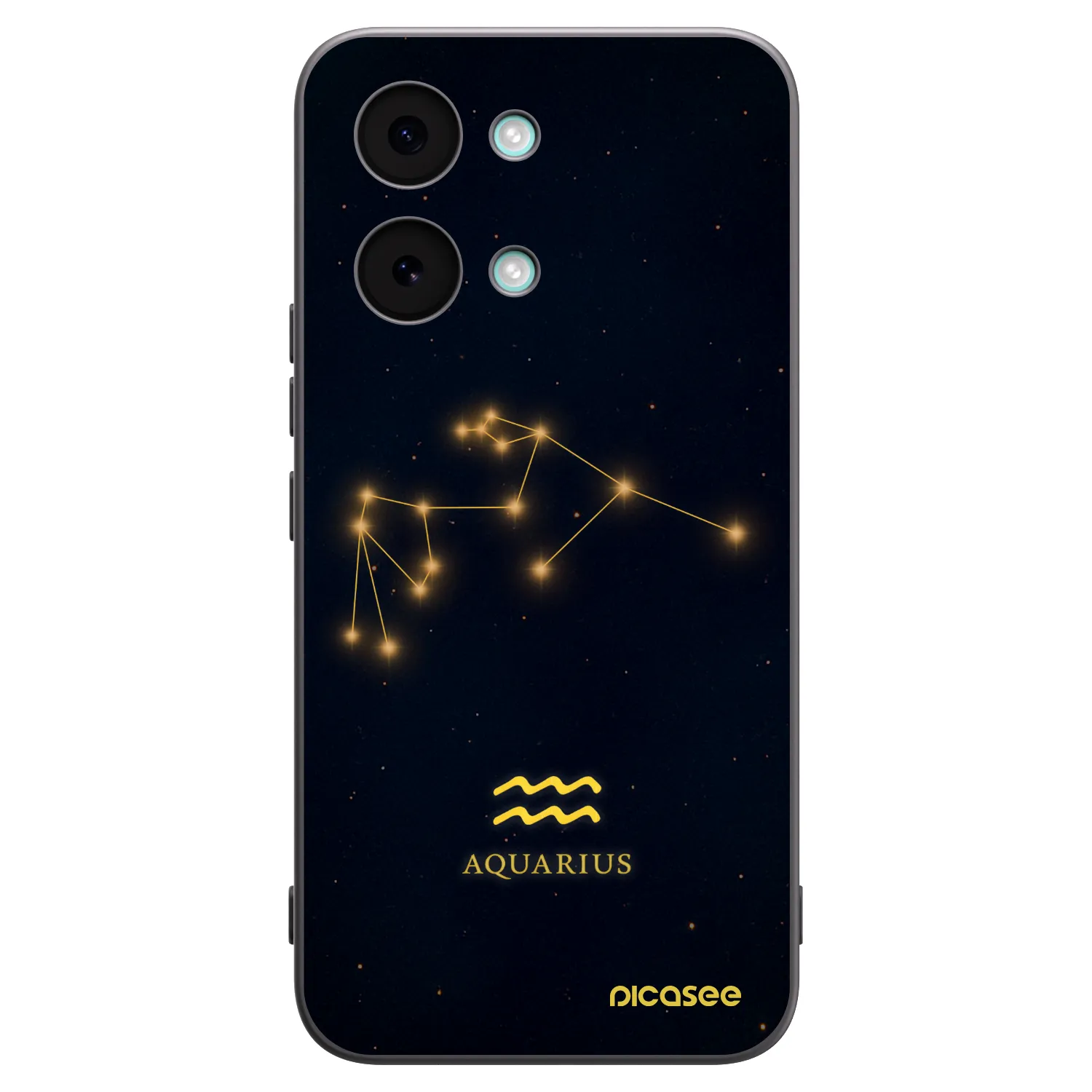 Picasee Μαύρη θήκη σιλικόνης για Xiaomi Poco X8 Pro Max - AQUARIUS