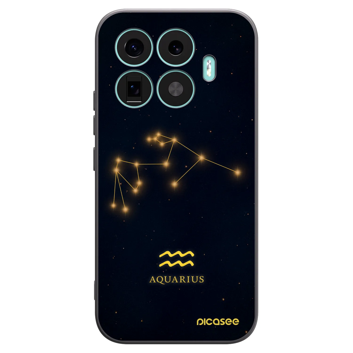 Picasee Μαύρη θήκη σιλικόνης για Xiaomi 17T - AQUARIUS