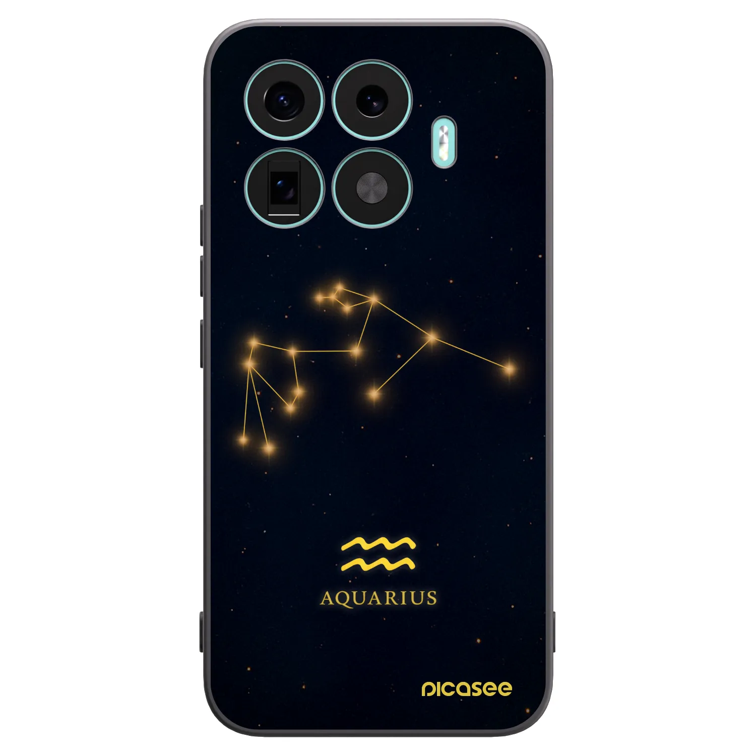 Picasee Μαύρη θήκη σιλικόνης για Xiaomi 17T Pro - AQUARIUS