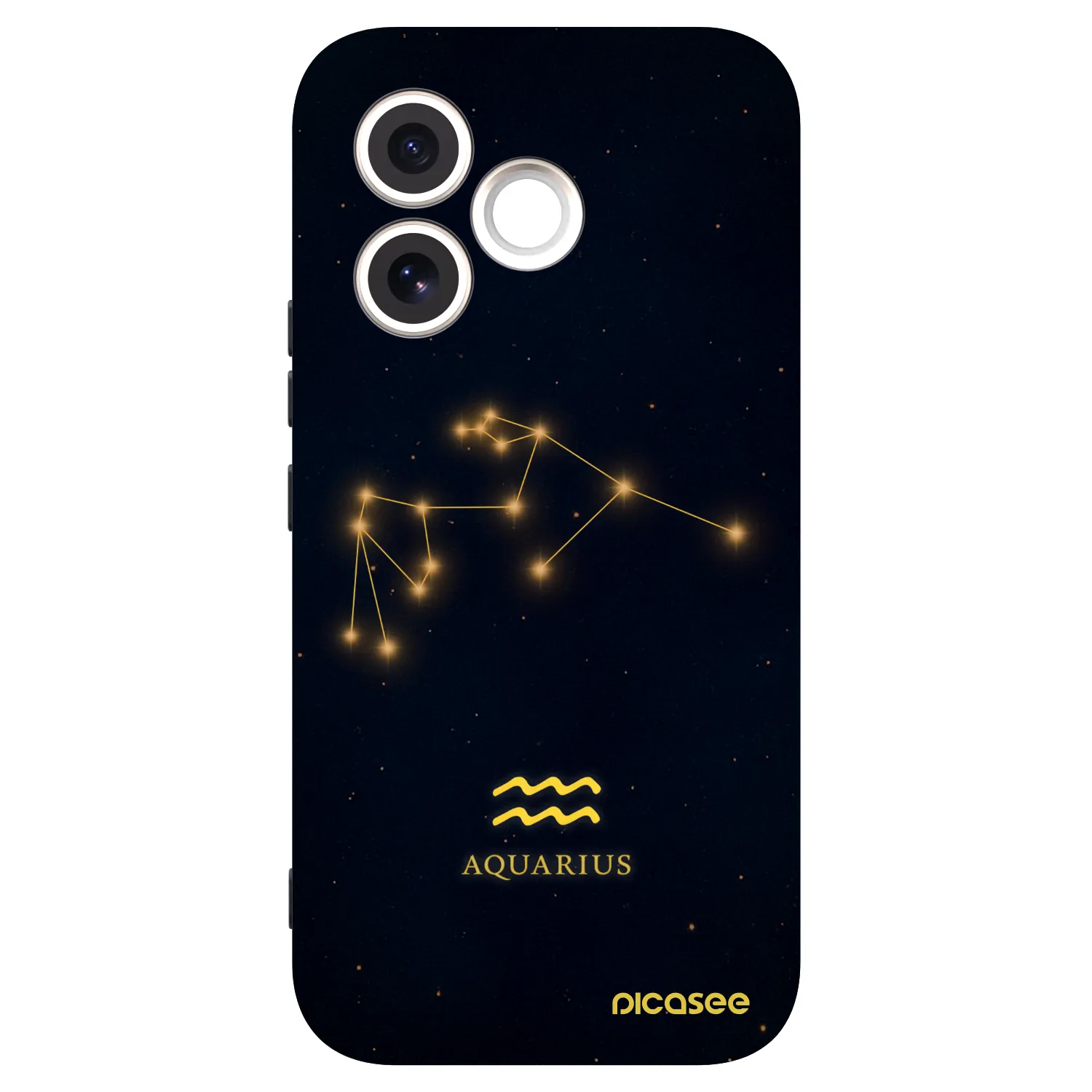 Picasee Μαύρη θήκη σιλικόνης για Honor 600 Lite - AQUARIUS