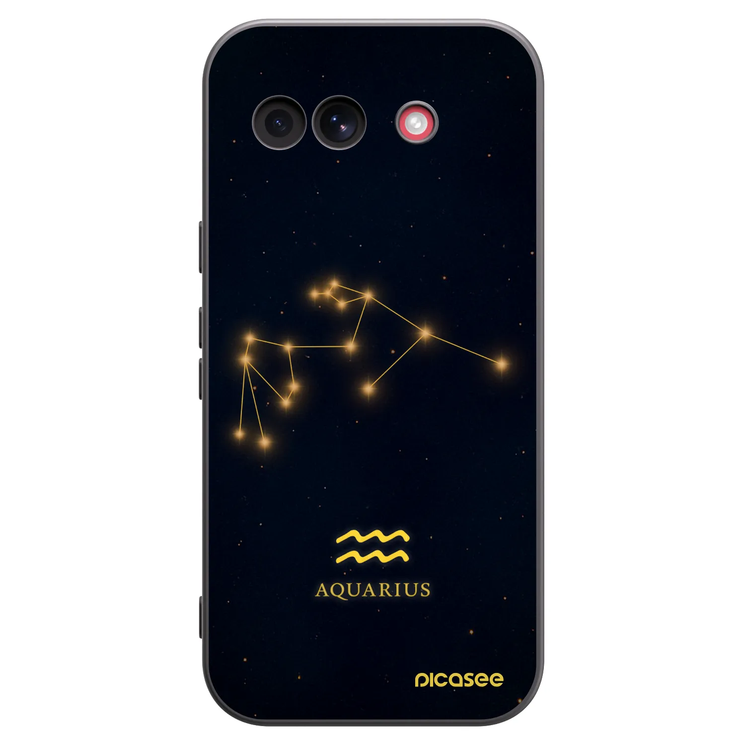 Picasee Μαύρη θήκη σιλικόνης για Google Pixel 10a - AQUARIUS