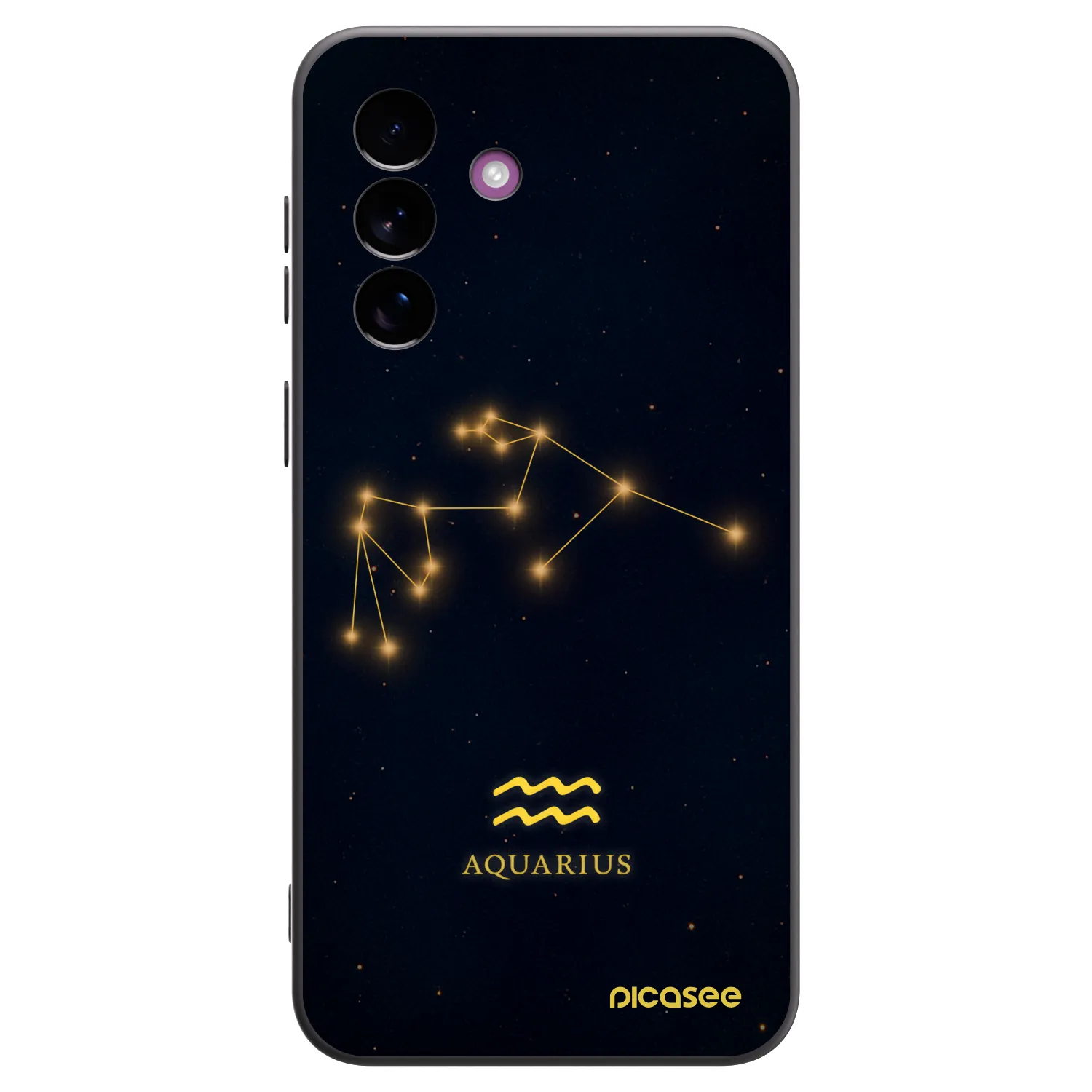 Picasee Μαύρη θήκη σιλικόνης για Samsung Galaxy A37 - AQUARIUS