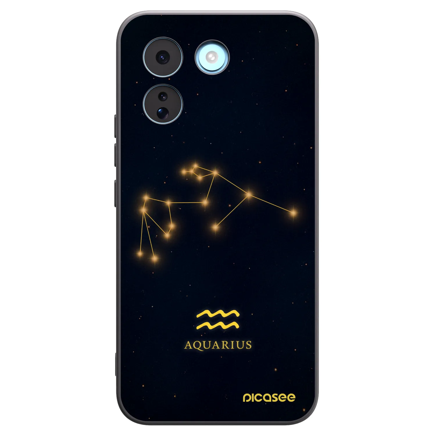 Picasee Μαύρη θήκη σιλικόνης για Xiaomi Redmi Note 17 Pro MAX 5G - AQUARIUS