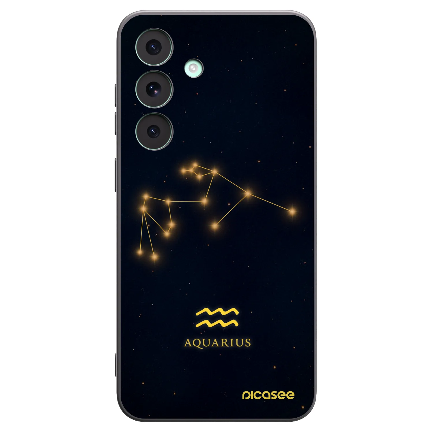 Picasee Μαύρη θήκη σιλικόνης για Samsung Galaxy S26 FE - AQUARIUS