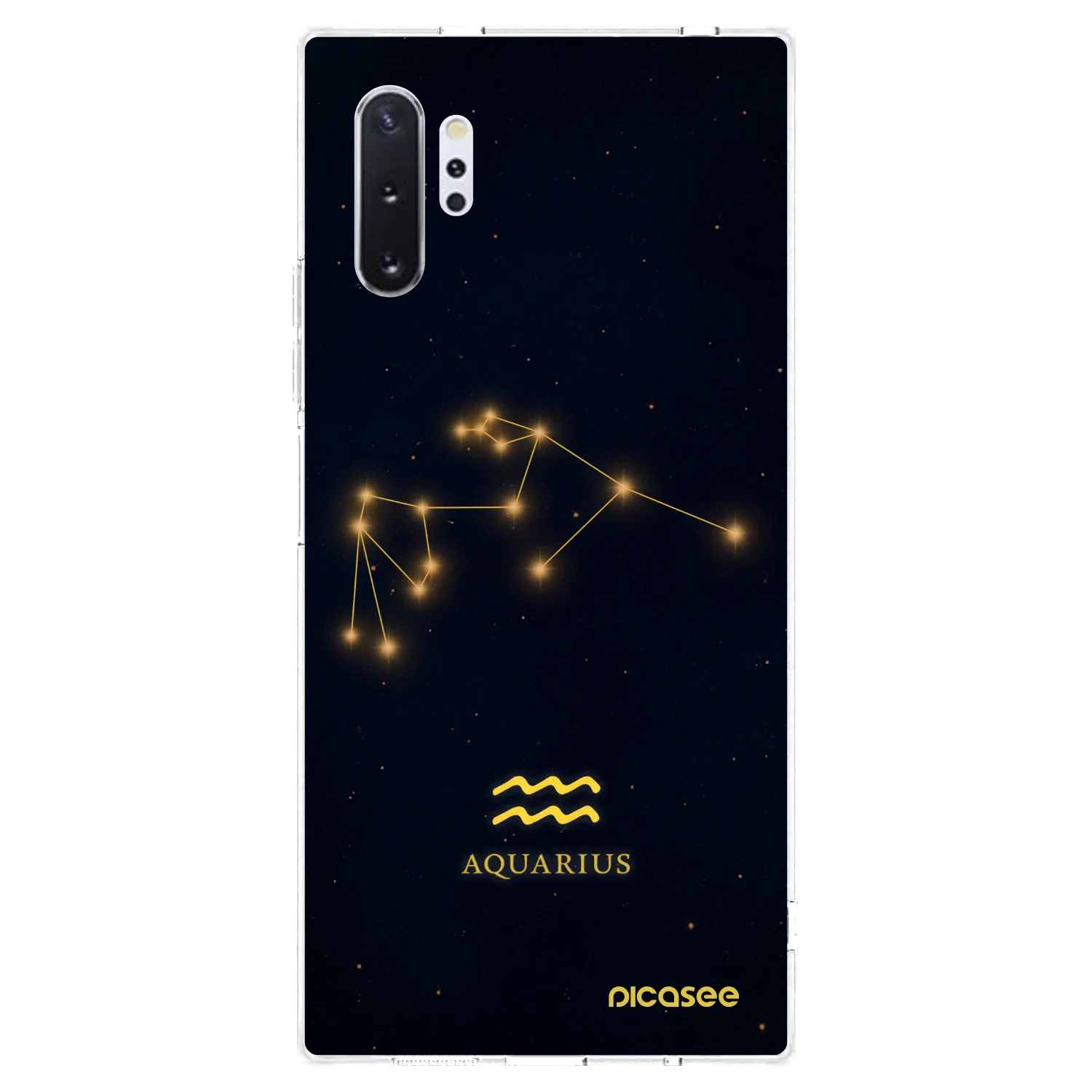 Picasee διαφανής θήκη σιλικόνης Samsung Galaxy Note 10+ N975F - AQUARIUS
