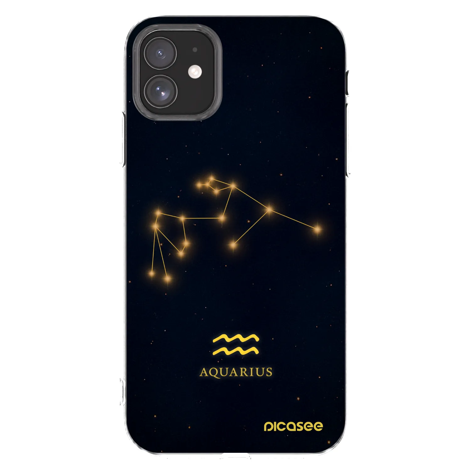 Picasee διαφανής θήκη σιλικόνης Apple iPhone 11 - AQUARIUS