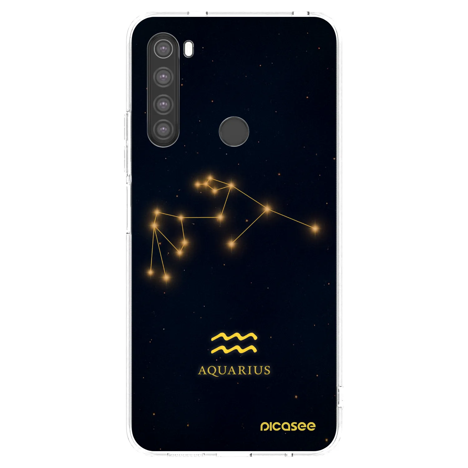 Picasee διαφανής θήκη σιλικόνης Xiaomi Redmi Note 8 - AQUARIUS