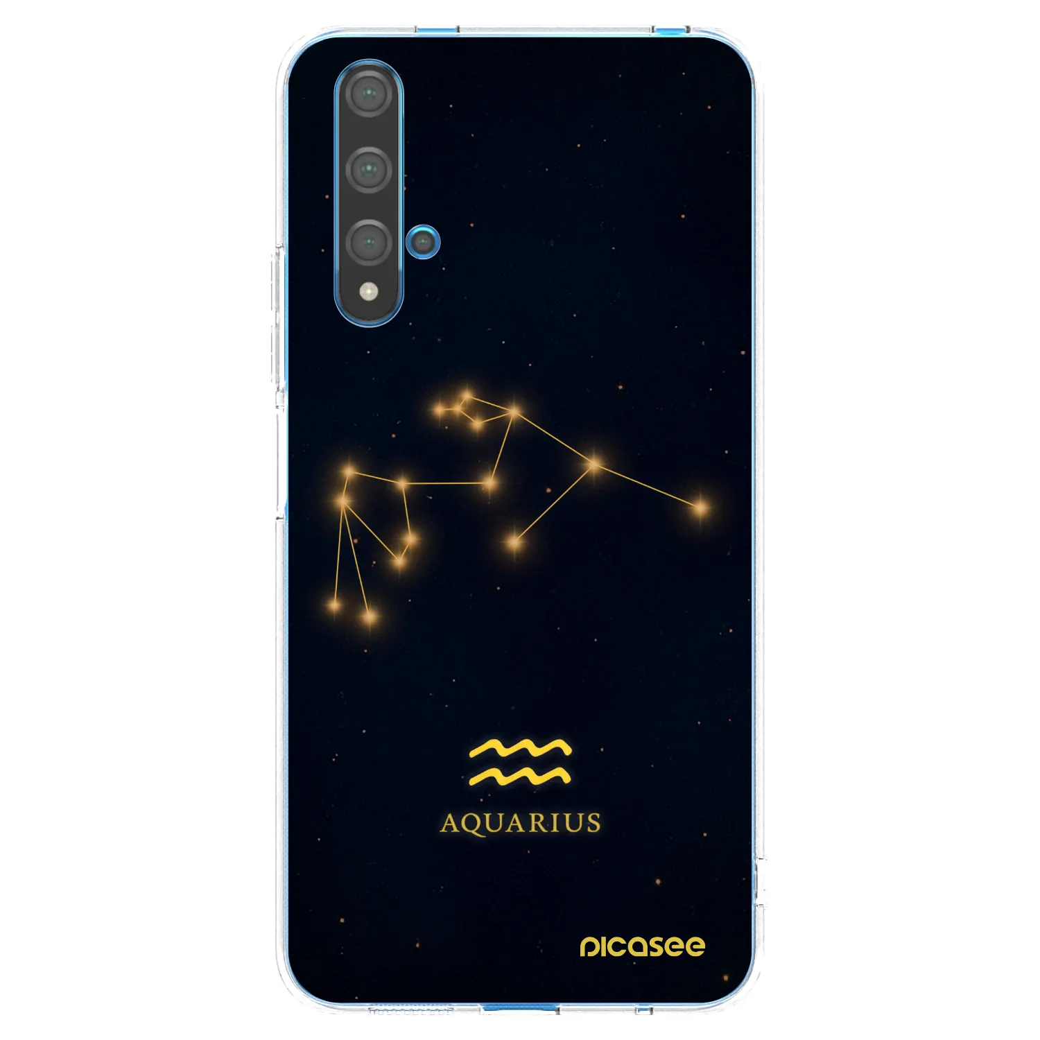 Picasee διαφανής θήκη σιλικόνης Huawei Nova 5T - AQUARIUS