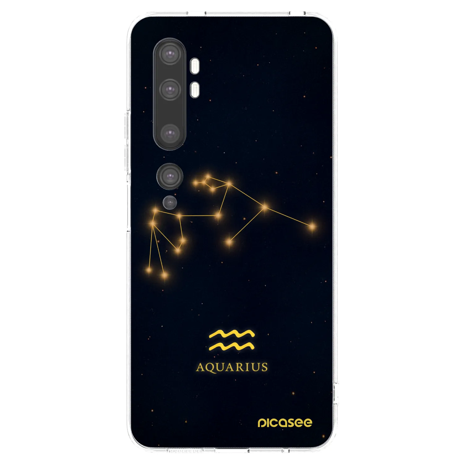 Picasee διαφανής θήκη σιλικόνης Xiaomi Mi Note 10 (Pro) - AQUARIUS