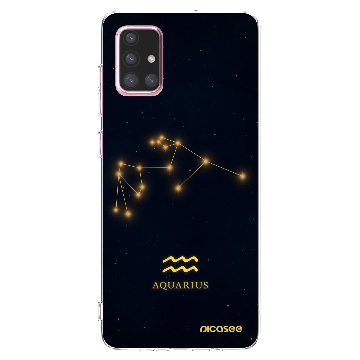 Picasee διαφανής θήκη σιλικόνης Samsung Galaxy A71 A715F - AQUARIUS