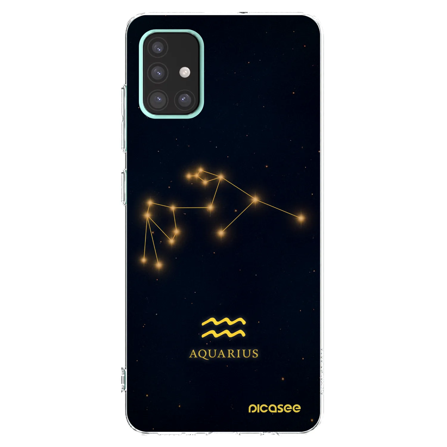 Picasee διαφανής θήκη σιλικόνης Samsung Galaxy A51 A515F - AQUARIUS