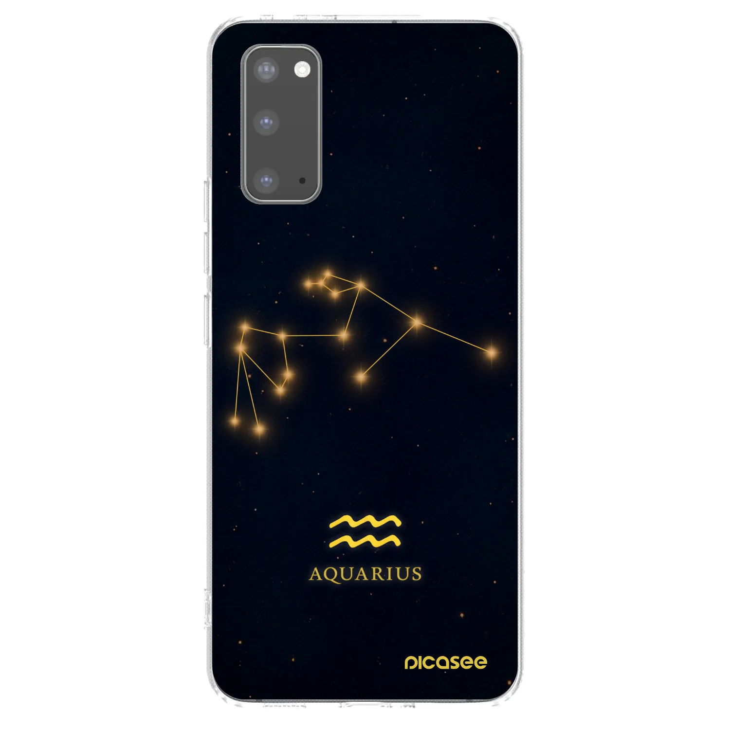Picasee διαφανής θήκη σιλικόνης Samsung Galaxy S20 G980F - AQUARIUS