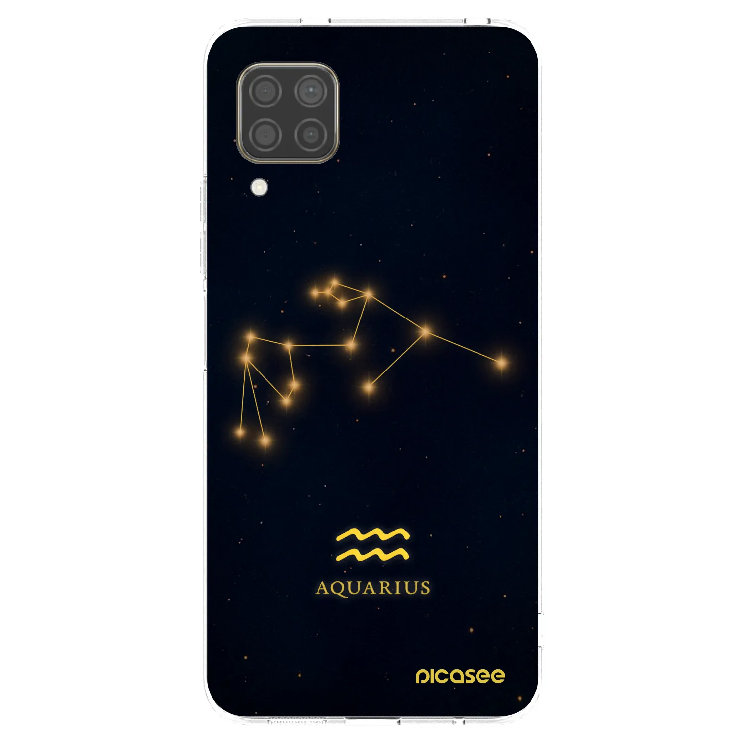 Picasee διαφανής θήκη σιλικόνης Huawei P40 Lite - AQUARIUS