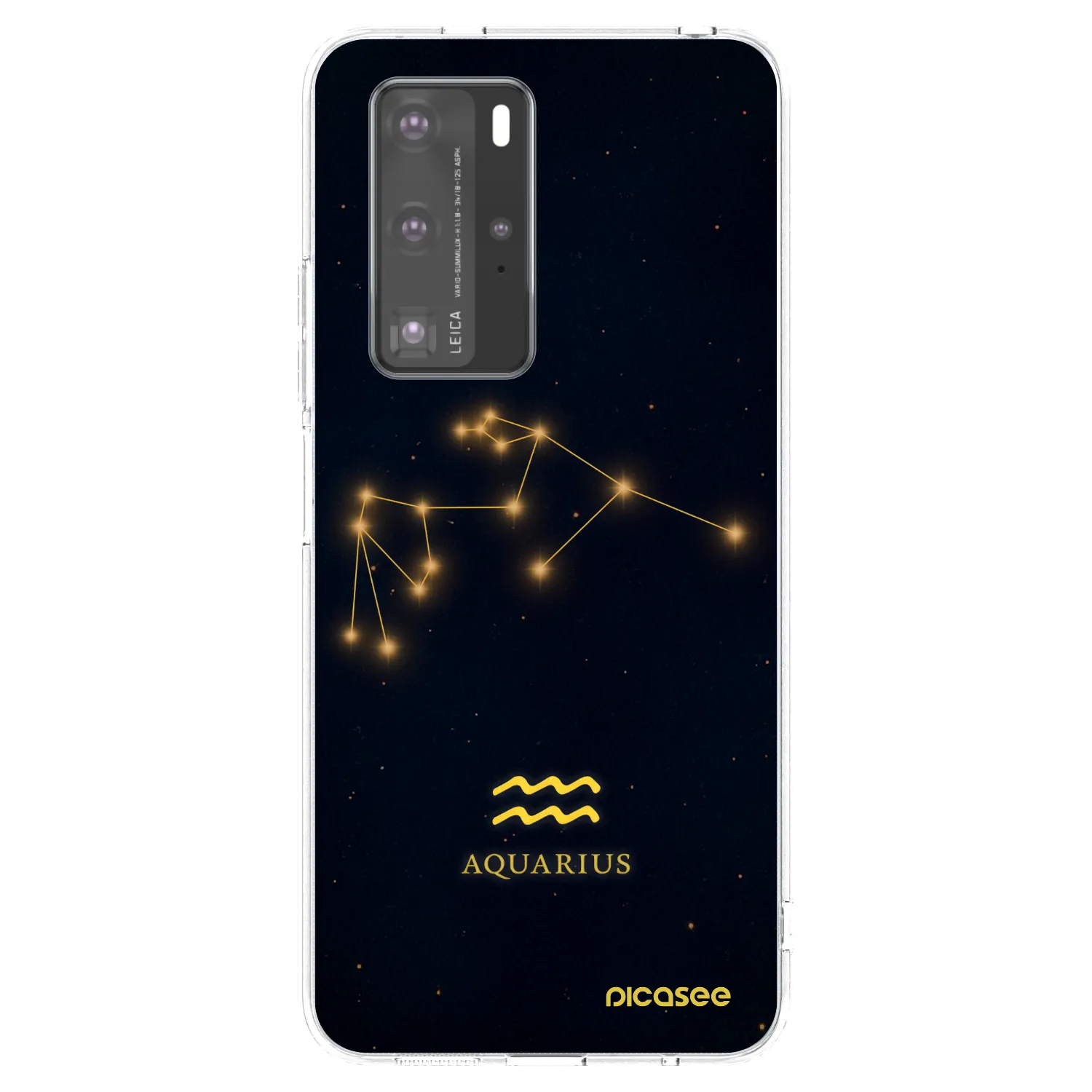 Picasee διαφανής θήκη σιλικόνης Huawei P40 Pro - AQUARIUS