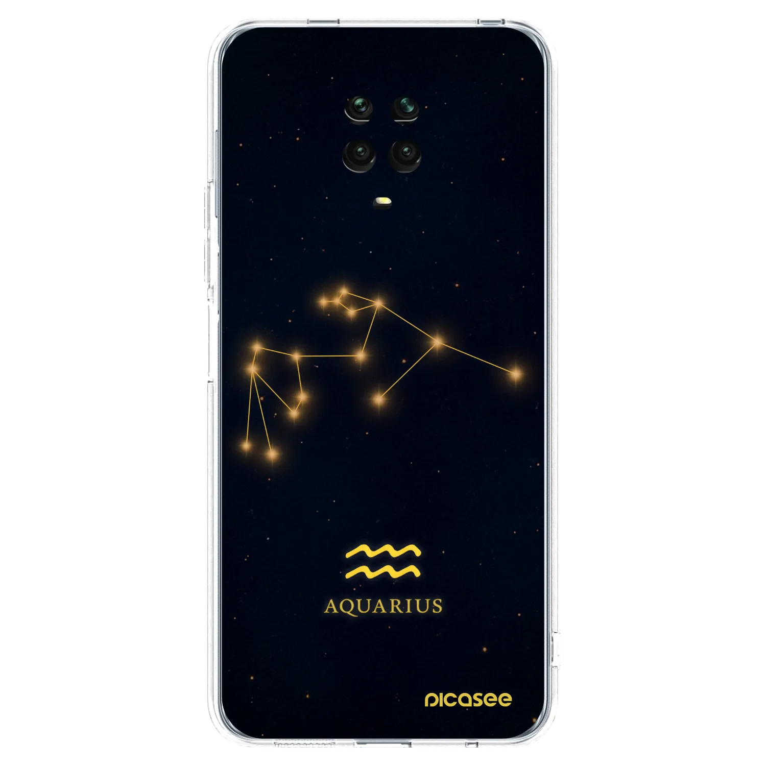 Picasee διαφανής θήκη σιλικόνης Xiaomi Redmi Note 9 Pro - AQUARIUS
