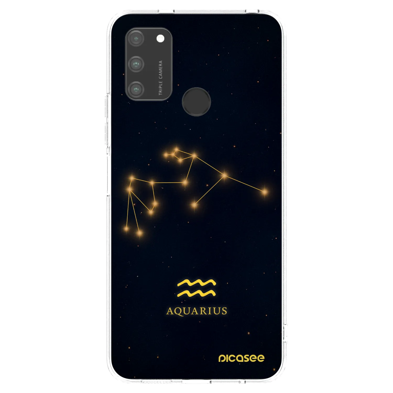 Picasee διαφανής θήκη σιλικόνης Honor 9A - AQUARIUS