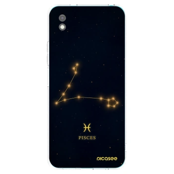 Picasee Μαύρη θήκη σιλικόνης για Xiaomi Redmi 9A - PISCES