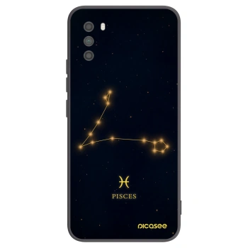 Picasee Μαύρη θήκη σιλικόνης για Xiaomi Poco M3 - PISCES