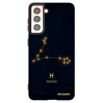 Picasee Μαύρη θήκη σιλικόνης για Samsung Galaxy S21 5G G991B - PISCES