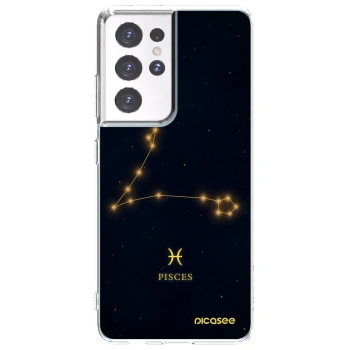 Picasee διαφανής θήκη σιλικόνης Samsung Galaxy S21 Ultra 5G G998B - PISCES