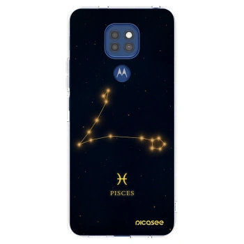Picasee διαφανής θήκη σιλικόνης Motorola Moto G9 Play - PISCES