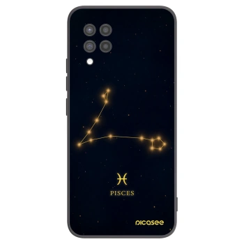 Picasee Μαύρη θήκη σιλικόνης για Samsung Galaxy A42 A426B - PISCES