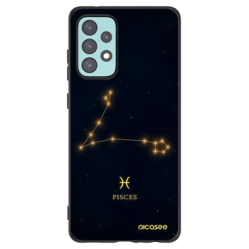 Picasee Μαύρη θήκη σιλικόνης για Samsung Galaxy A72 A725F - PISCES
