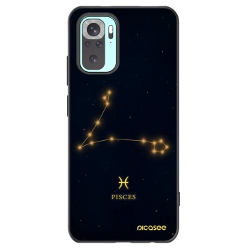 Picasee Μαύρη θήκη σιλικόνης για Xiaomi Redmi Note 10 Pro - PISCES
