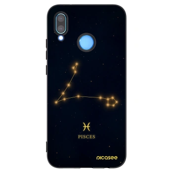 Picasee Μαύρη θήκη σιλικόνης για Huawei P20 Lite - PISCES