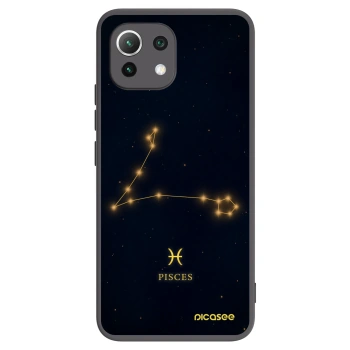 Picasee Μαύρη θήκη σιλικόνης για Xiaomi Mi 11 Lite - PISCES