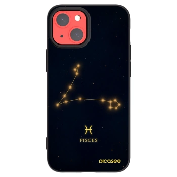 Picasee Μαύρη θήκη σιλικόνης για Apple iPhone 13 mini - PISCES