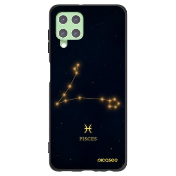 Picasee Μαύρη θήκη σιλικόνης για Samsung Galaxy A22 A225F 4G - PISCES