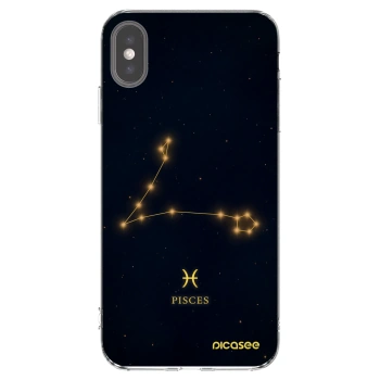 Picasee διαφανής θήκη σιλικόνης Apple iPhone XS Max - PISCES