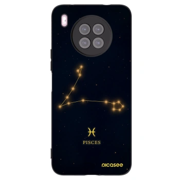 Picasee Μαύρη θήκη σιλικόνης για Huawei Nova 8i - PISCES