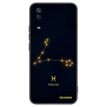 Picasee Μαύρη θήκη σιλικόνης για Vivo Y11s - PISCES