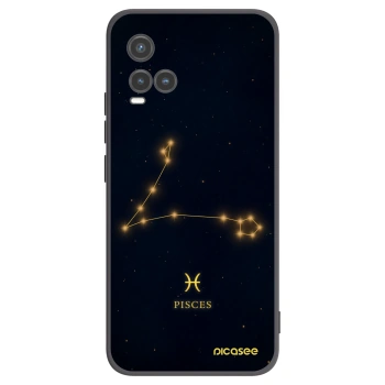 Picasee Μαύρη θήκη σιλικόνης για Vivo Y33s - PISCES
