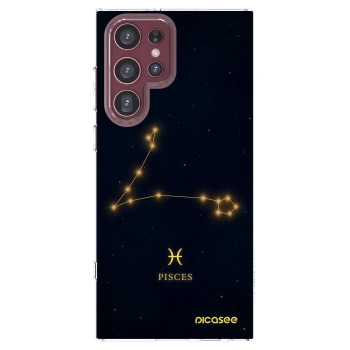 Picasee διαφανής θήκη σιλικόνης Samsung Galaxy S22 Ultra 5G - PISCES