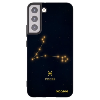 Picasee Μαύρη θήκη σιλικόνης για Samsung Galaxy S22+ 5G - PISCES