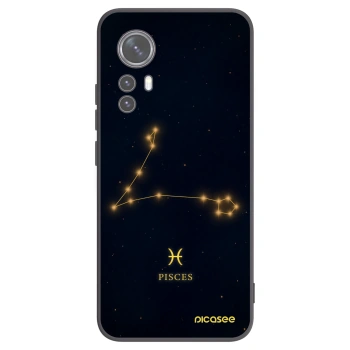 Picasee Μαύρη θήκη σιλικόνης για Xiaomi 12 - PISCES