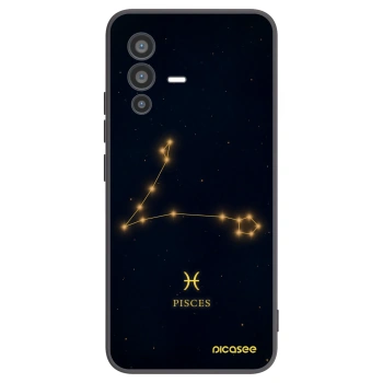 Picasee Μαύρη θήκη σιλικόνης για Vivo V23 5G - PISCES