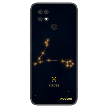 Picasee Μαύρη θήκη σιλικόνης για Xiaomi Redmi 10C - PISCES