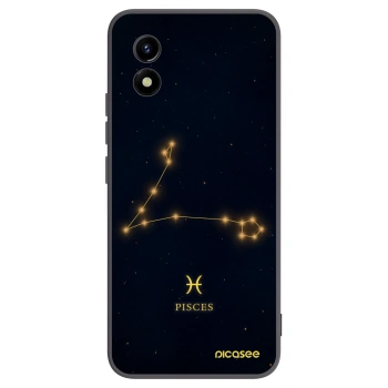 Picasee Μαύρη θήκη σιλικόνης για Vivo Y01 - PISCES