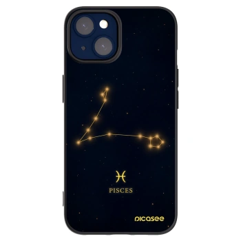 Picasee Μαύρη θήκη σιλικόνης για Apple iPhone 14 - PISCES