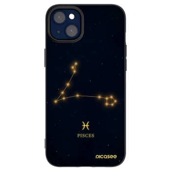 Picasee Μαύρη θήκη σιλικόνης για Apple iPhone 14 Plus - PISCES