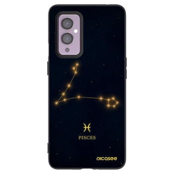 Picasee Μαύρη θήκη σιλικόνης για OnePlus 9 - PISCES