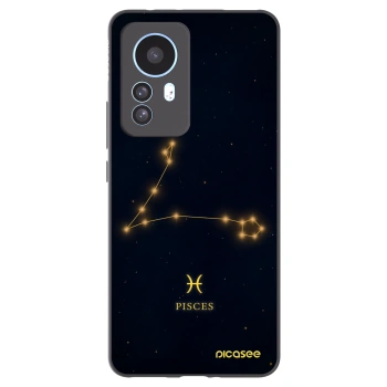 Picasee Μαύρη θήκη σιλικόνης για Xiaomi 12T - PISCES